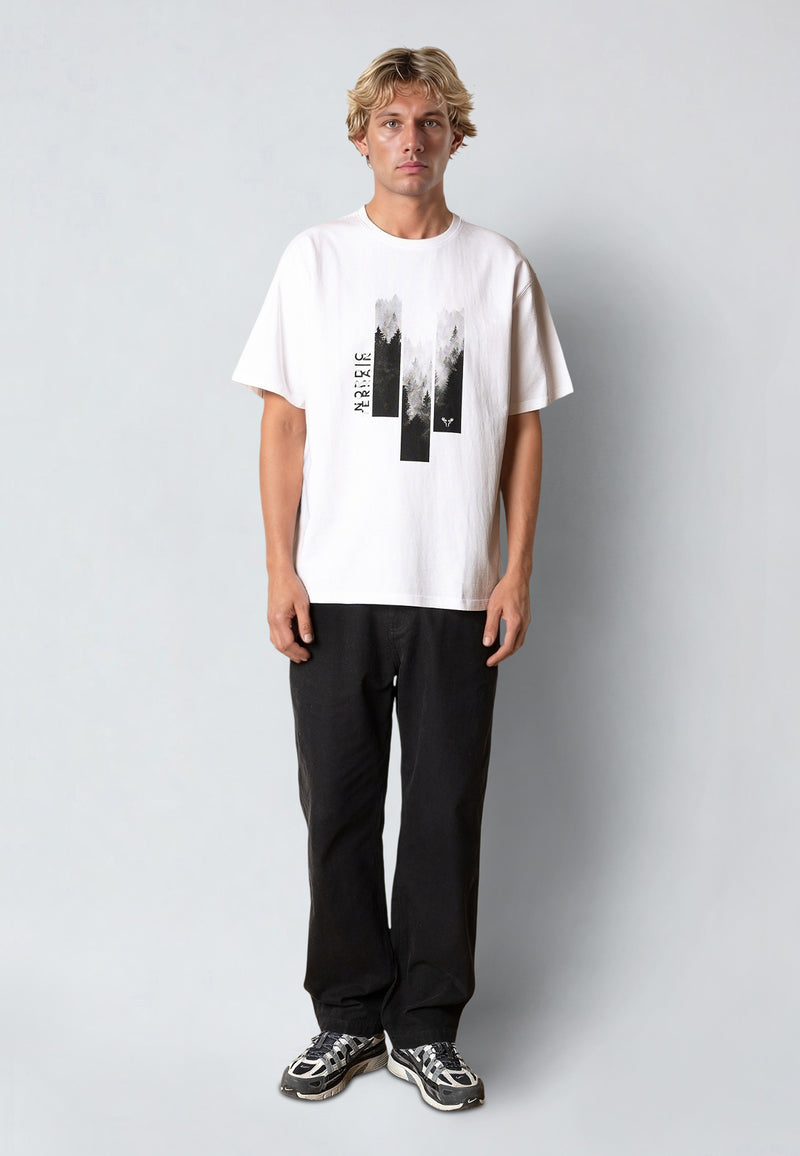 Fat Moose NORDIC WILD WOOD T-SHIRT T-shirts S/S White