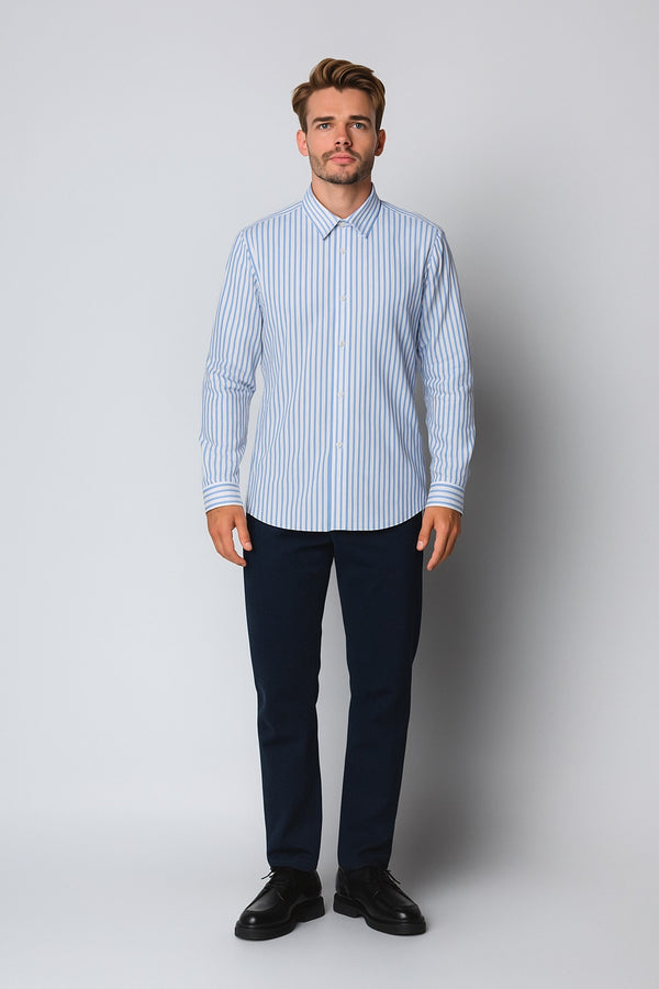 Clean Cut Copenhagen NORDKYST SHIRT Shirts L/S Light Blue striped