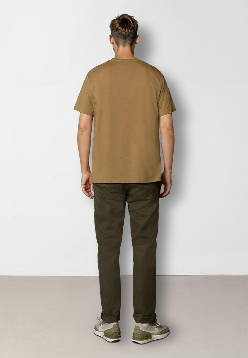 Clean Cut Copenhagen Nyhavn organic cotton t-shirt T-shirts S/S Dark Khaki