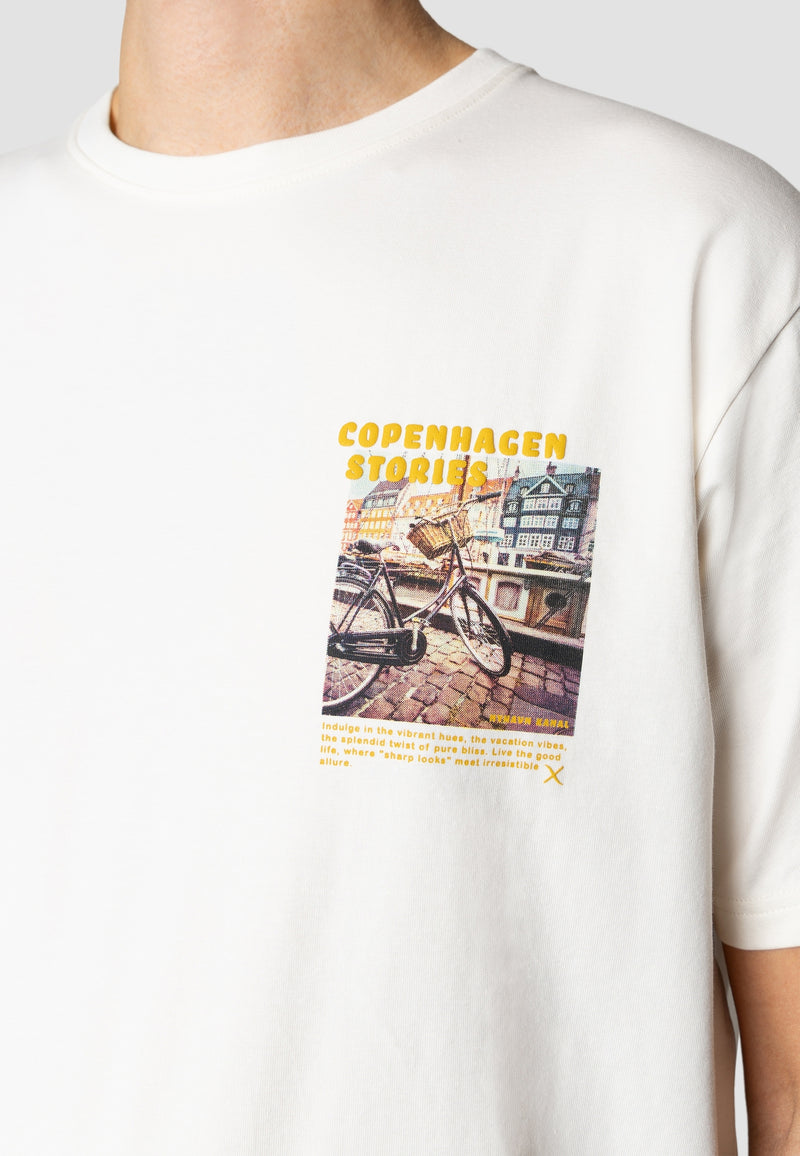 Clean Cut Copenhagen Nyhavn organic cotton t-shirt T-shirts S/S Ecru