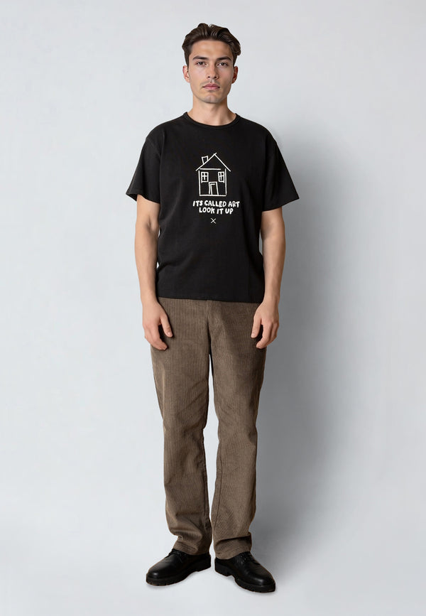 Clean Cut Copenhagen OLLIE ART T-SHIRT T-shirts S/S Black