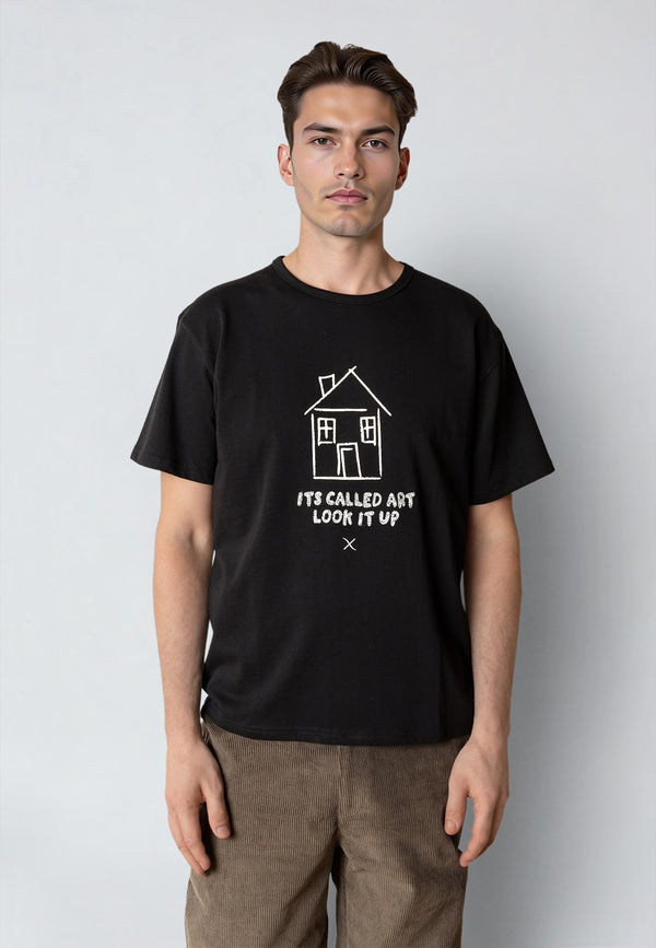 Clean Cut Copenhagen OLLIE ART T-SHIRT T-shirts S/S Black