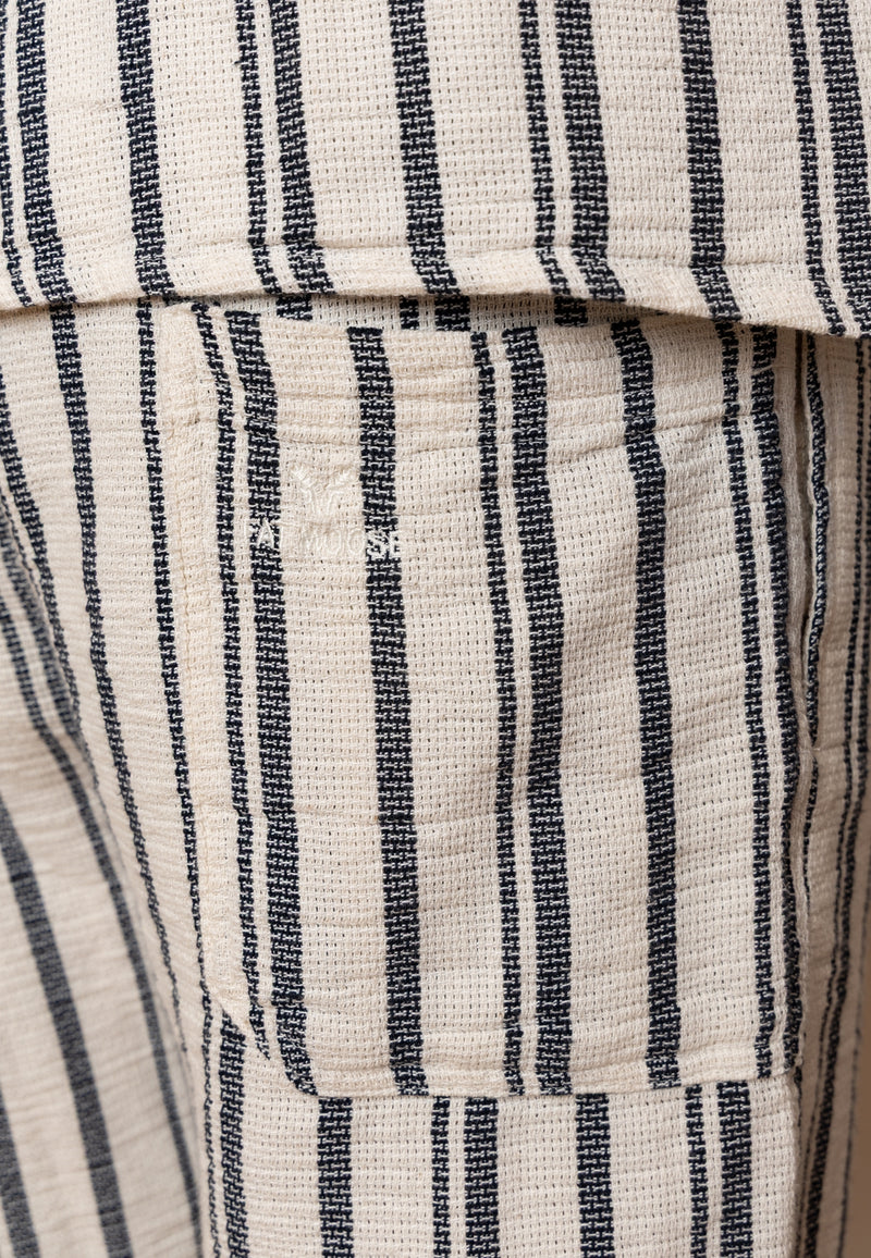 Fat Moose ORLEAN SHORTS Shorts Off White/Black striped