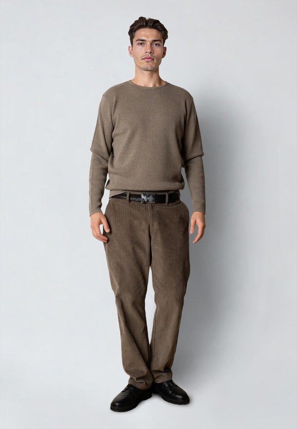 Clean Cut Copenhagen OSCAR KNITTED JUMPER Knit Brindle melange