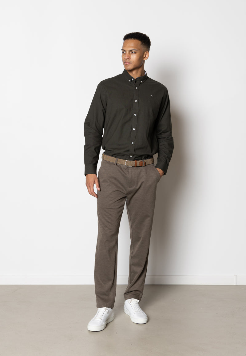 Clean Cut Copenhagen OXFORD STRETCH SHIRT Shirts L/S Army
