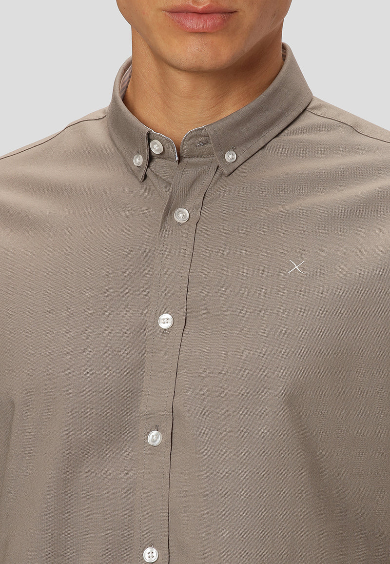 Clean Cut Copenhagen OXFORD STRETCH SHIRT Shirts L/S Dusty Green