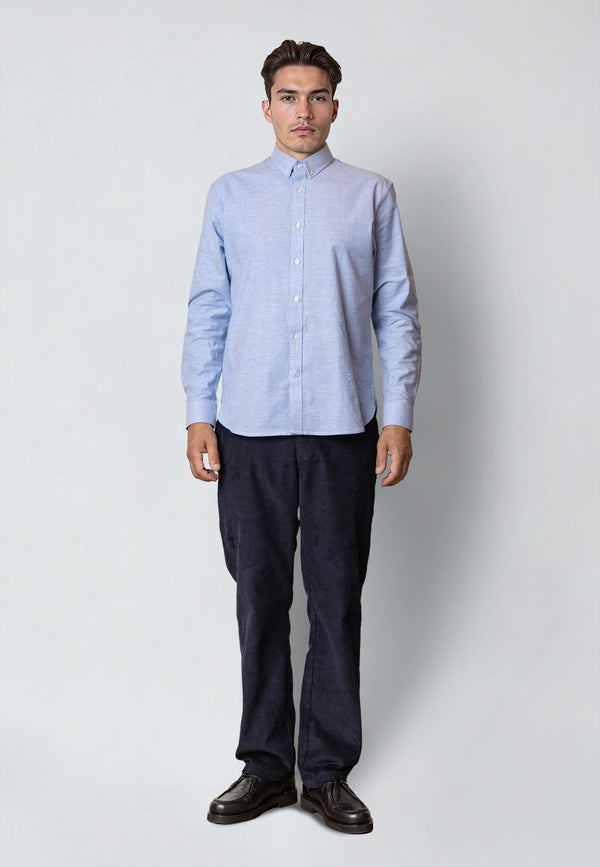 Clean Cut Copenhagen OXFORD STRETCH SHIRT Shirts L/S Light Blue