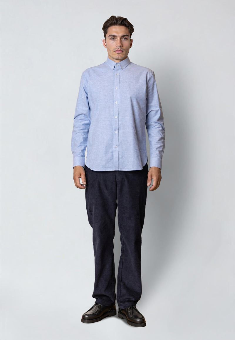 Clean Cut Copenhagen OXFORD STRETCH SHIRT Shirts L/S Light Blue