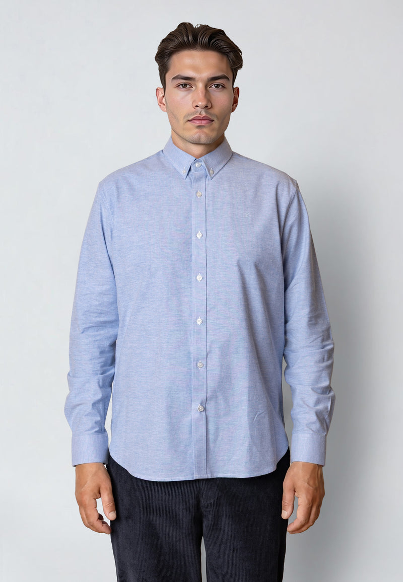 Clean Cut Copenhagen OXFORD STRETCH SHIRT Shirts L/S Light Blue