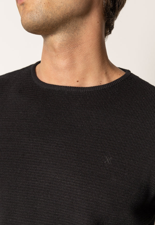 Clean Cut Copenhagen OSCAR KNITTED JUMPER Knit Black