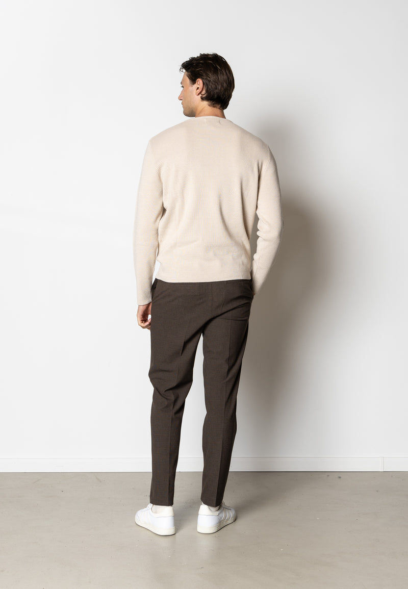 Clean Cut Copenhagen OSCAR KNITTED JUMPER Knit Ecru Melange