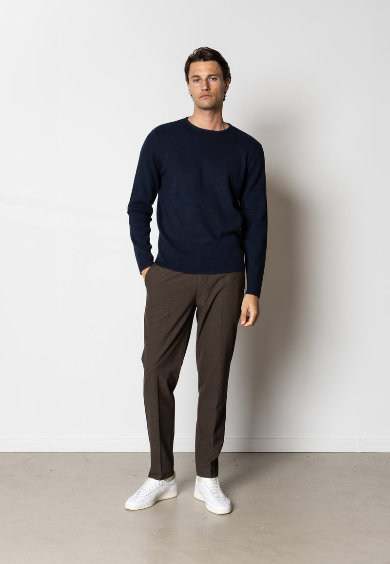 Clean Cut Copenhagen OSCAR KNITTED JUMPER Knit Navy