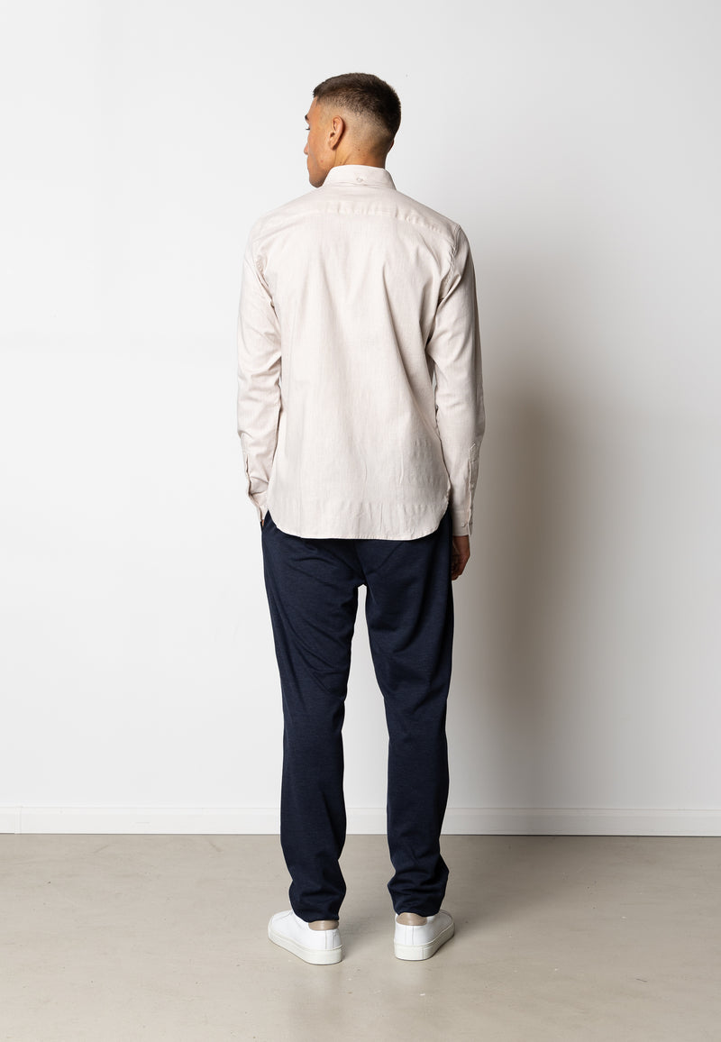 Clean Cut Copenhagen OXFORD STRETCH SHIRT Shirts L/S Sand Melange