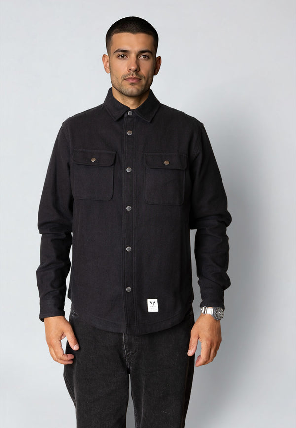 Fat Moose PABLO OVERSHIRT Overshirts Black