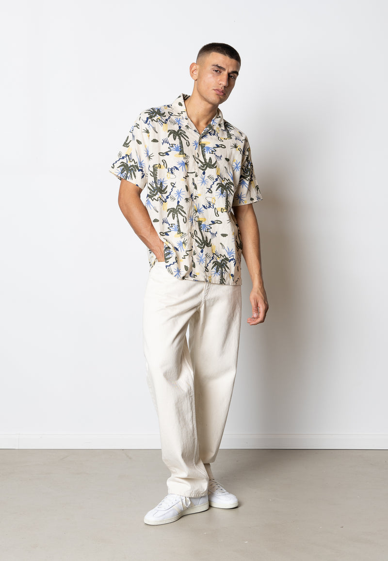 Fat Moose PALM COTTON/LINEN SHIRT Shirts S/S Multi