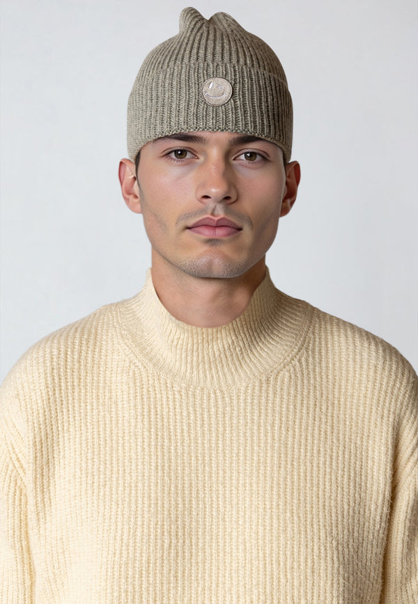 Clean Cut Copenhagen PATRICK BEANIE Accessories Light Grey Melange