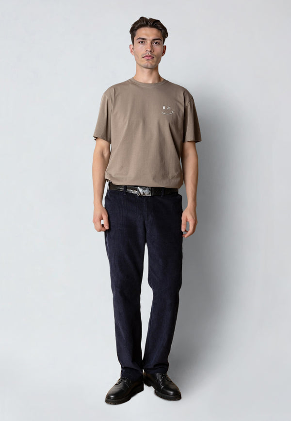 Clean Cut Copenhagen PATRICK ORGANIC T-SHIRT T-shirts S/S Brindle beige