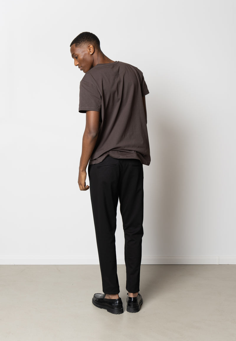 Clean Cut Copenhagen PATRICK ORGANIC T-SHIRT T-shirts S/S Dark Brown