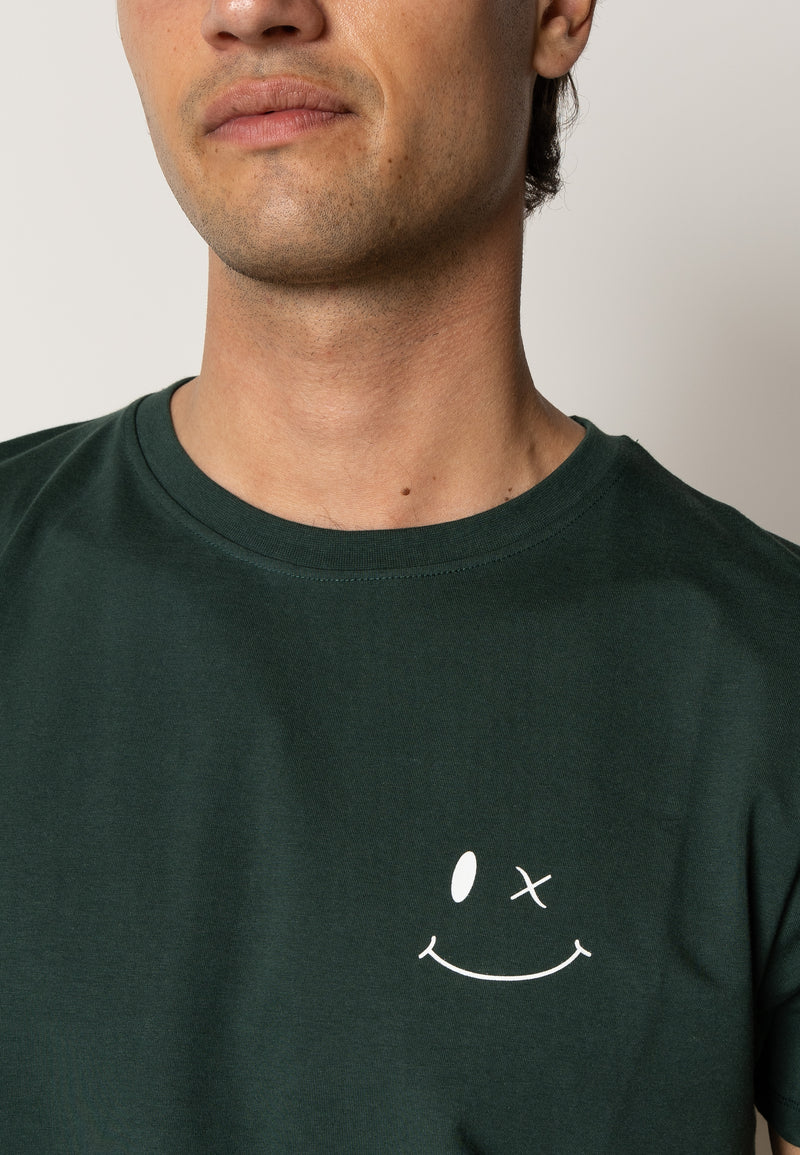 Clean Cut Copenhagen PATRICK ORGANIC T-SHIRT T-shirts S/S Deep Green