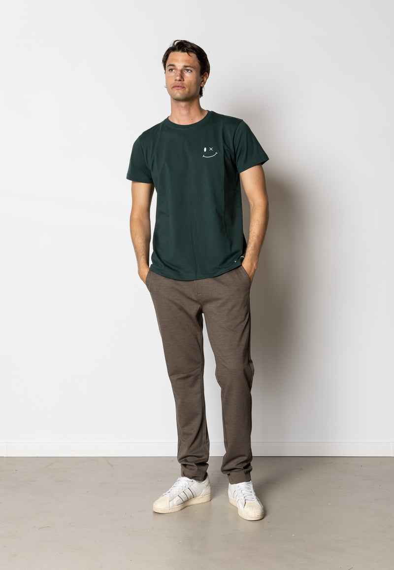 Clean Cut Copenhagen PATRICK ORGANIC T-SHIRT T-shirts S/S Deep Green