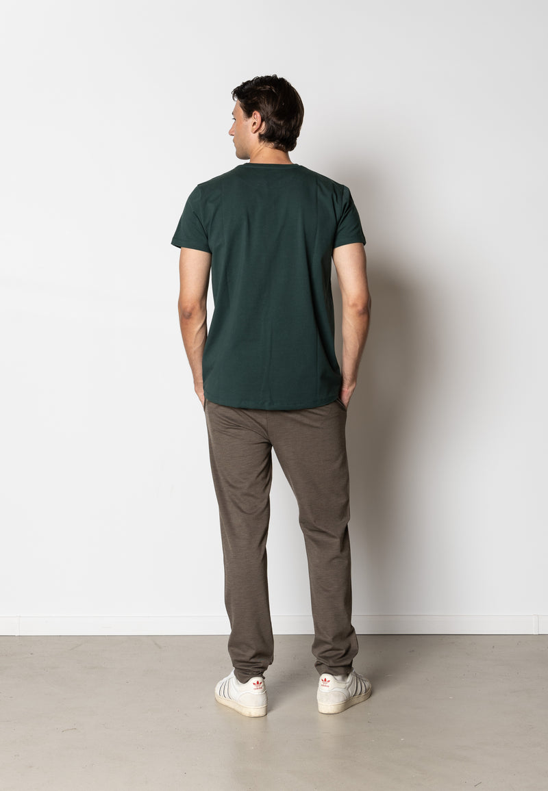Clean Cut Copenhagen PATRICK ORGANIC T-SHIRT T-shirts S/S Deep Green