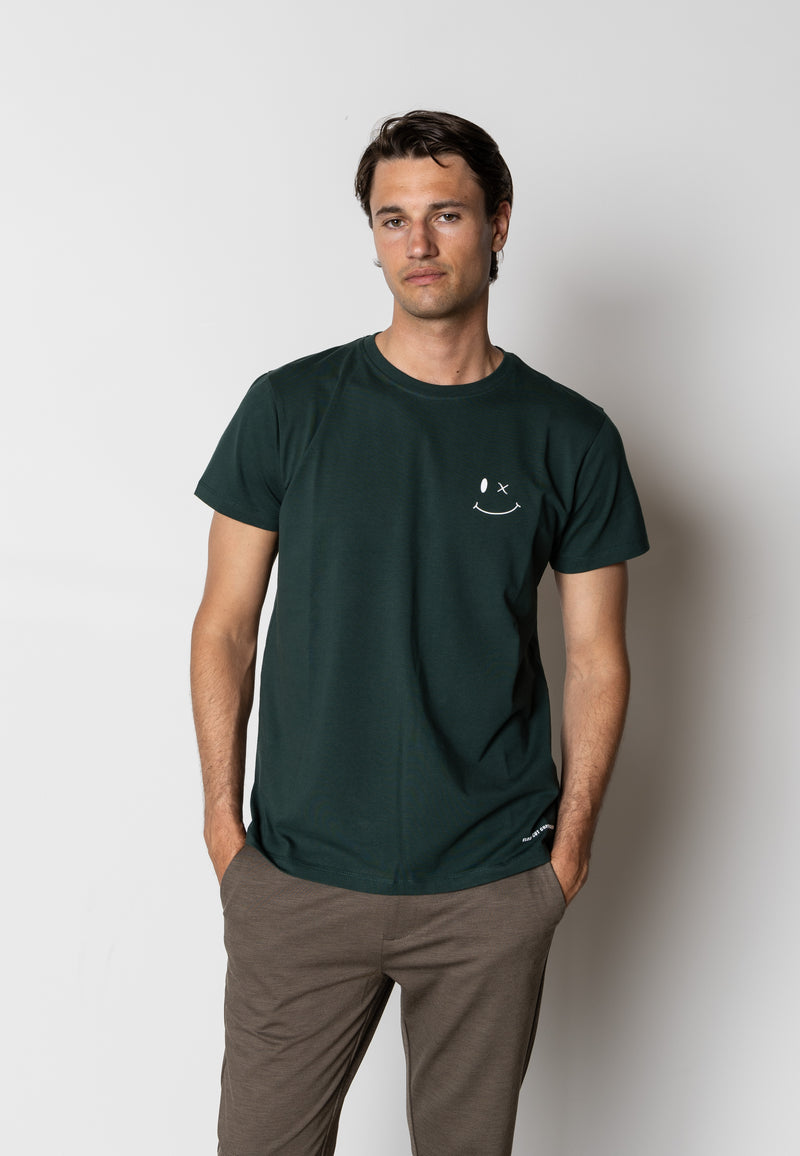 Clean Cut Copenhagen PATRICK ORGANIC T-SHIRT T-shirts S/S Deep Green