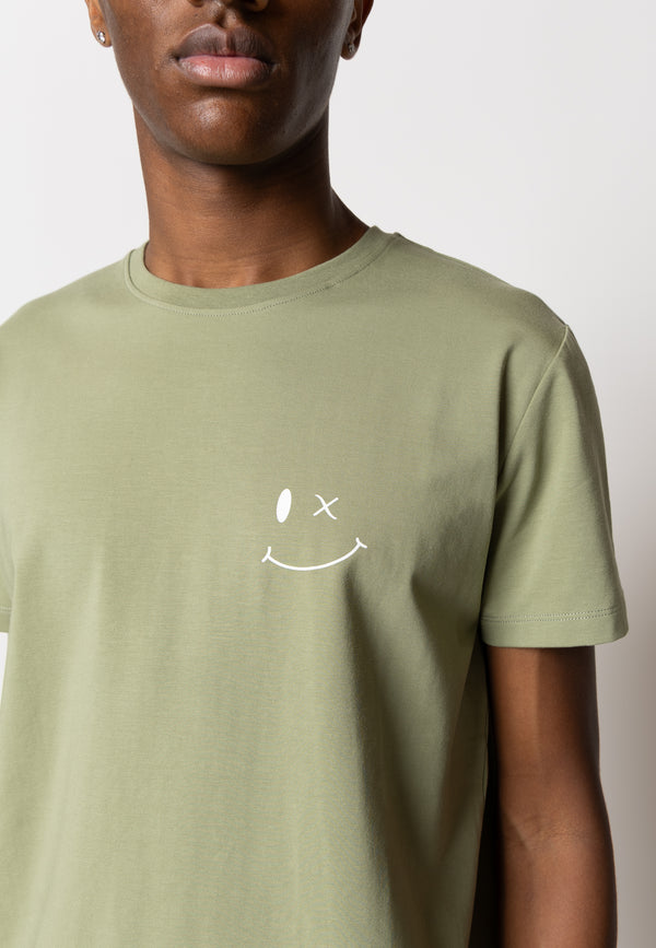 Clean Cut Copenhagen PATRICK ORGANIC T-SHIRT T-shirts S/S Dusty Green