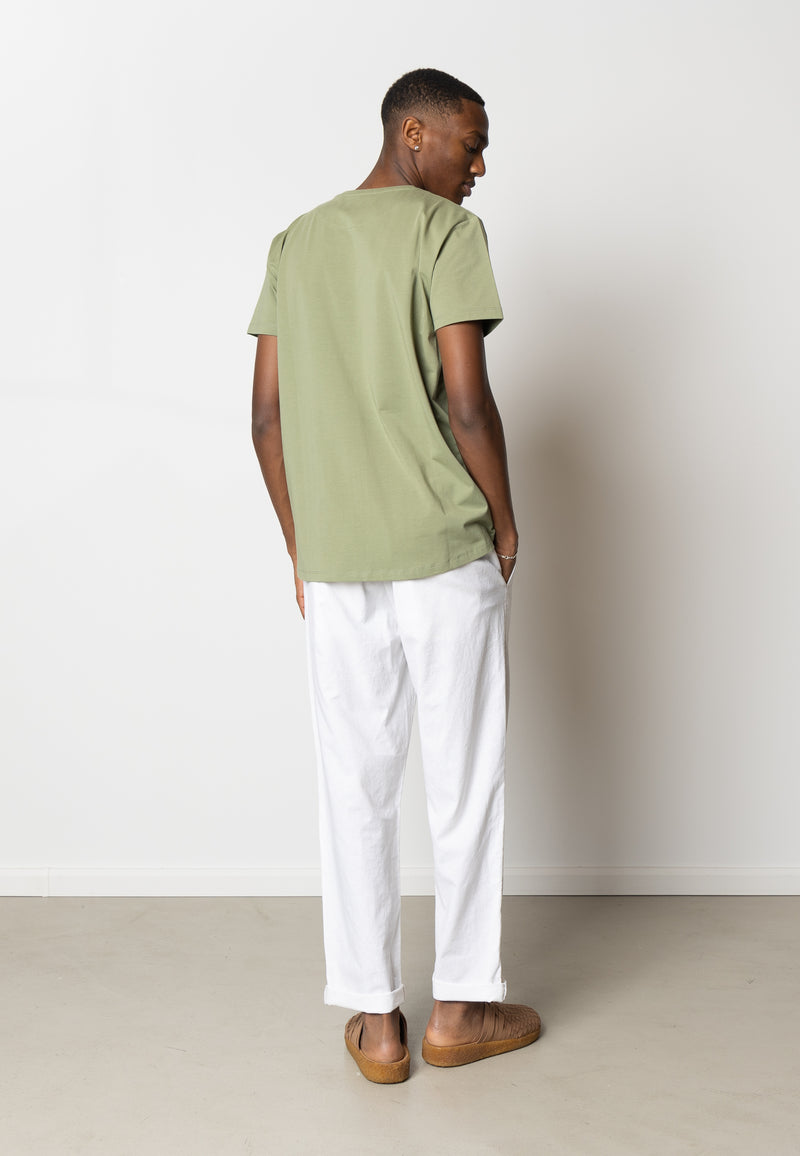 Clean Cut Copenhagen PATRICK ORGANIC T-SHIRT T-shirts S/S Dusty Green