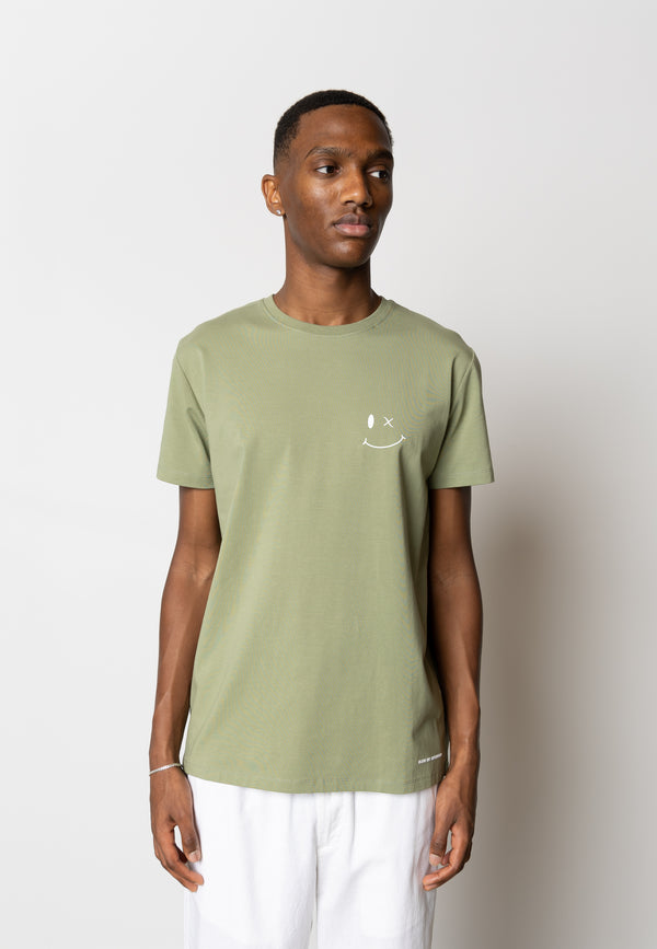 Clean Cut Copenhagen PATRICK ORGANIC T-SHIRT T-shirts S/S Dusty Green