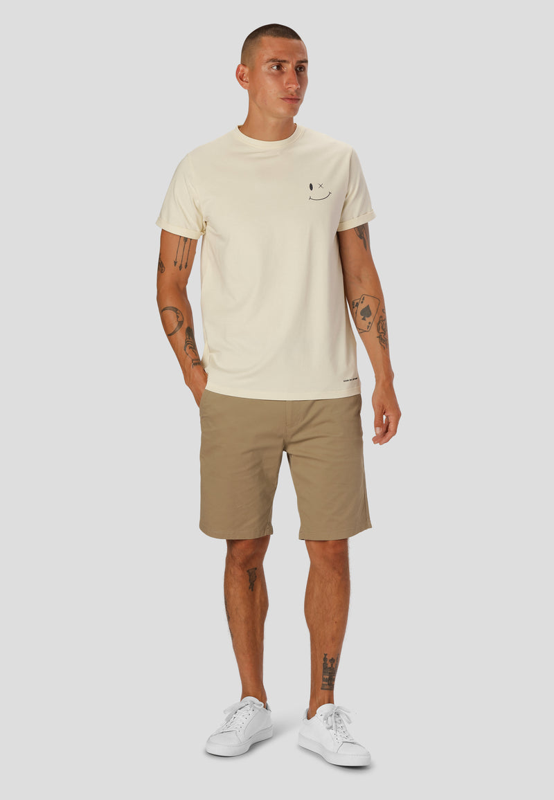 Clean Cut Copenhagen PATRICK ORGANIC T-SHIRT T-shirts S/S Ecru