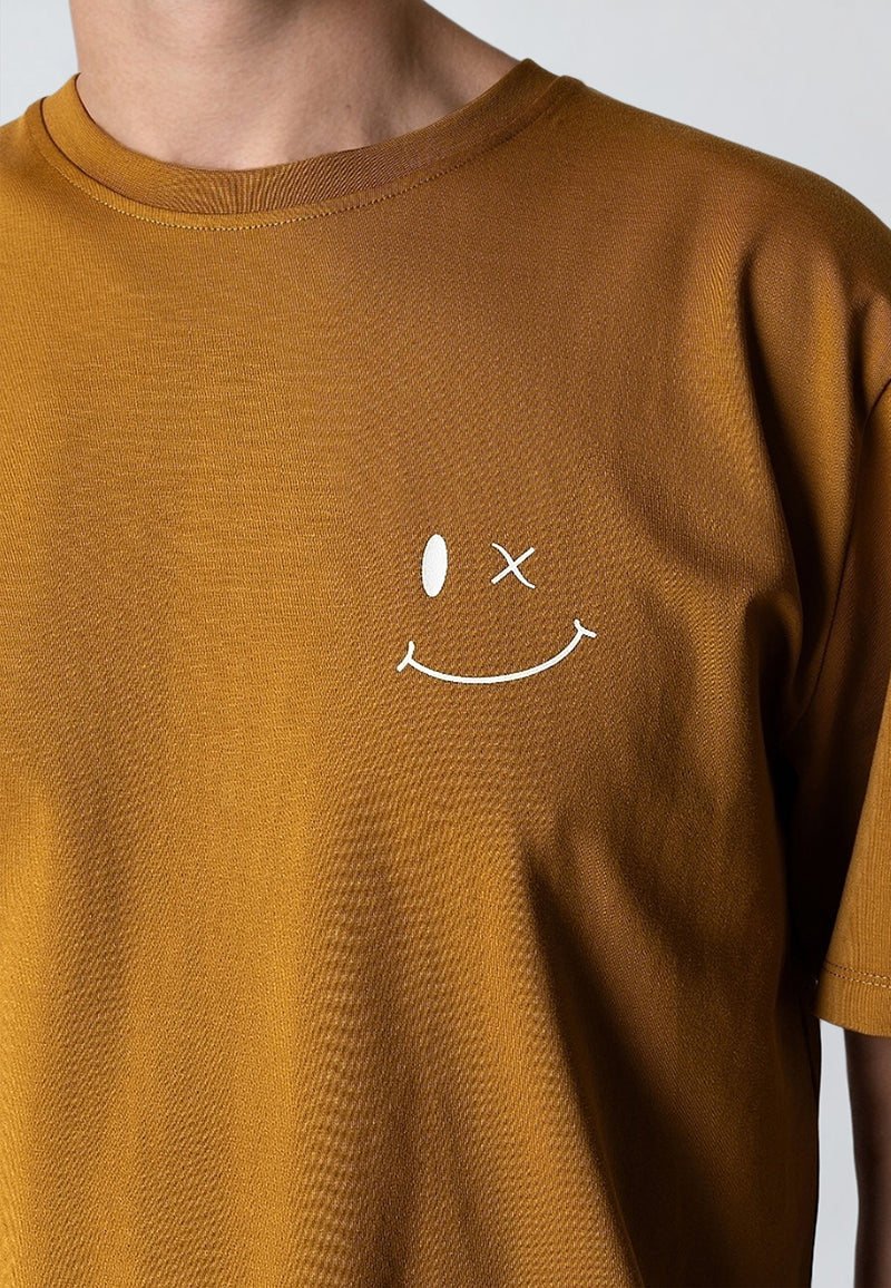 Clean Cut Copenhagen PATRICK ORGANIC T-SHIRT T-shirts S/S Gold Brown