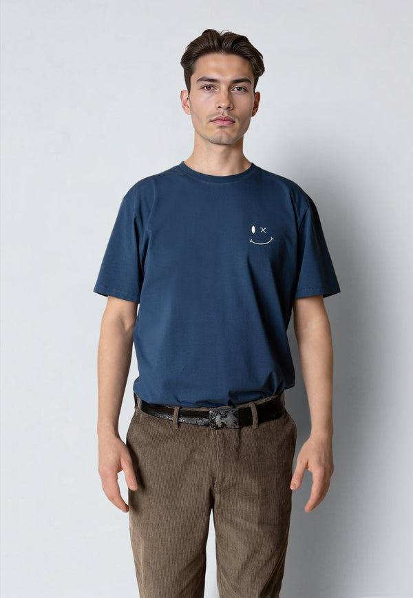 Clean Cut Copenhagen PATRICK ORGANIC T-SHIRT T-shirts S/S Key largo blue