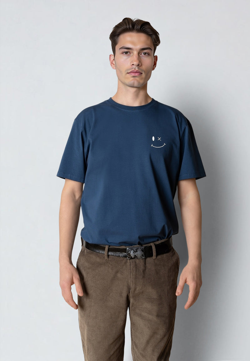 Clean Cut Copenhagen PATRICK ORGANIC T-SHIRT T-shirts S/S Key largo blue