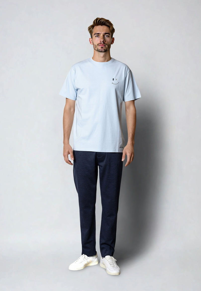Clean Cut Copenhagen PATRICK ORGANIC T-SHIRT T-shirts S/S Light Blue