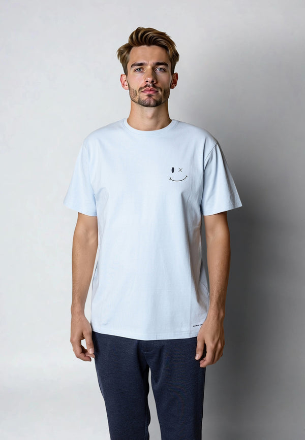 Clean Cut Copenhagen PATRICK ORGANIC T-SHIRT T-shirts S/S Light Blue