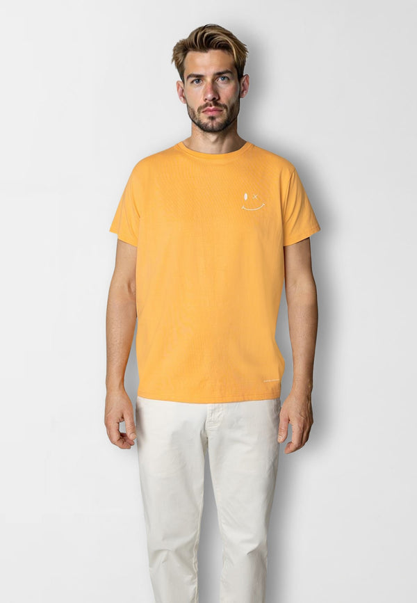 Clean Cut Copenhagen PATRICK ORGANIC T-SHIRT T-shirts S/S Mock Orange