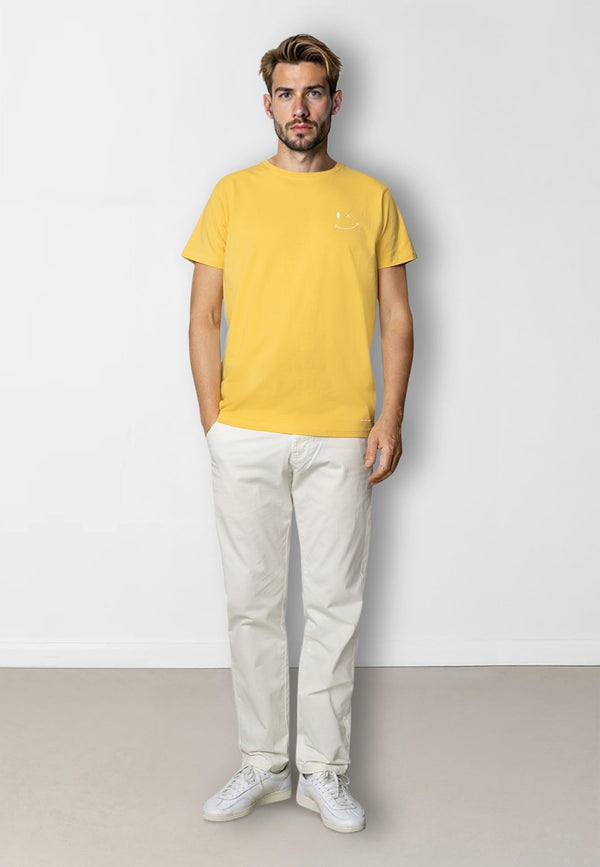 Clean Cut Copenhagen PATRICK ORGANIC T-SHIRT T-shirts S/S Warm Yellow