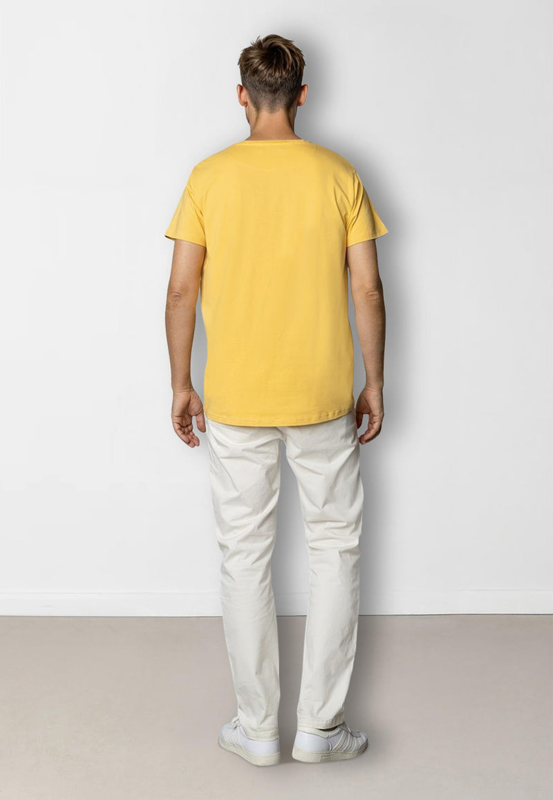 Clean Cut Copenhagen PATRICK ORGANIC T-SHIRT T-shirts S/S Warm Yellow