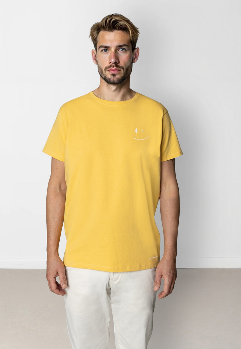 Clean Cut Copenhagen PATRICK ORGANIC T-SHIRT T-shirts S/S Warm Yellow