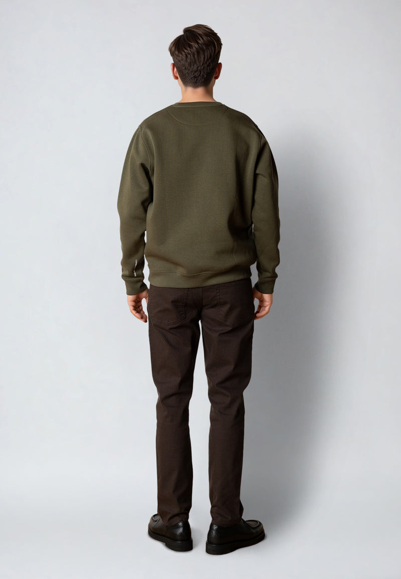 Clean Cut Copenhagen PATRICK SWEATSHIRT Sweatshirts Army