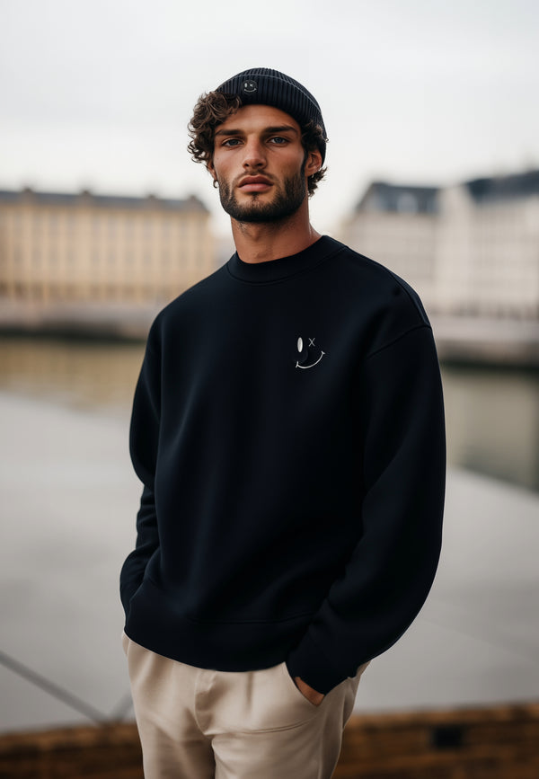 Clean Cut Copenhagen PATRICK SWEATSHIRT Sweatshirts Black