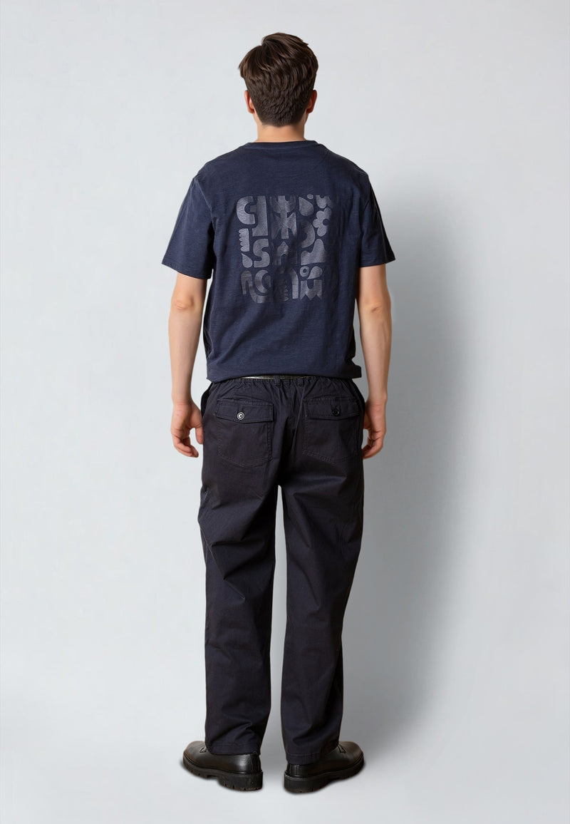 Clean Cut Copenhagen PAULI SLUB YARN T-SHIRT T-shirts S/S Navy