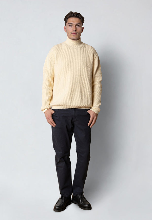 Clean Cut Copenhagen PEPE TURTLENECK SWEATER Knit Ecru