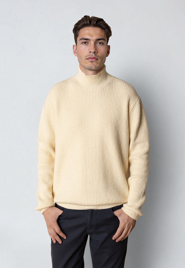 Clean Cut Copenhagen PEPE TURTLENECK SWEATER Knit Ecru