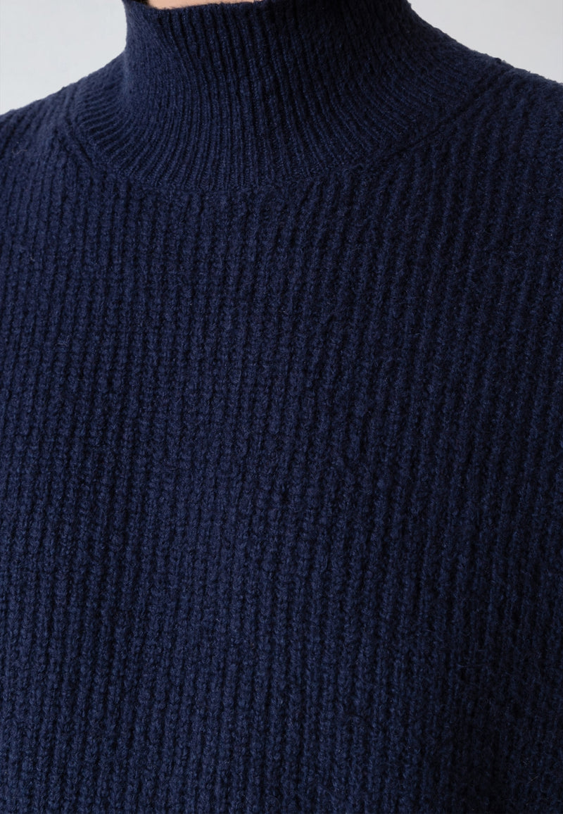 Clean Cut Copenhagen PEPE TURTLENECK SWEATER Knit Navy