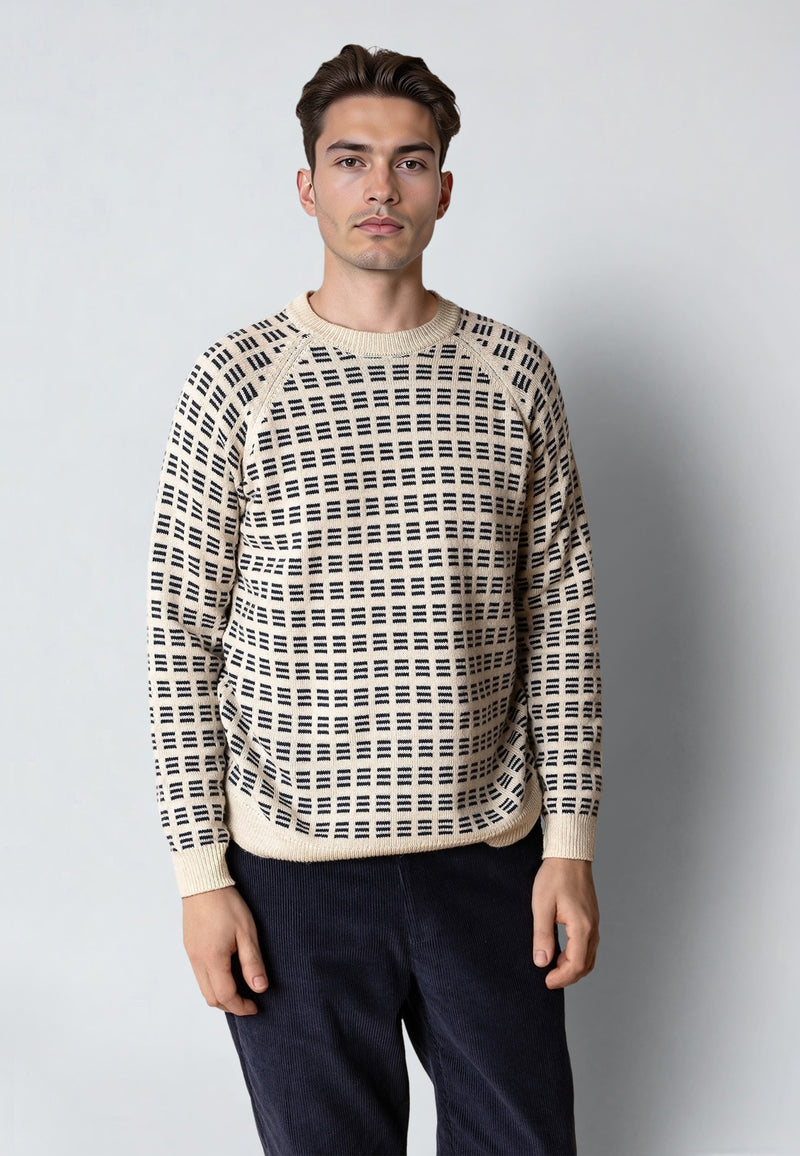 Clean Cut Copenhagen QUINCY KNITTED SWEATER Knit Ecru