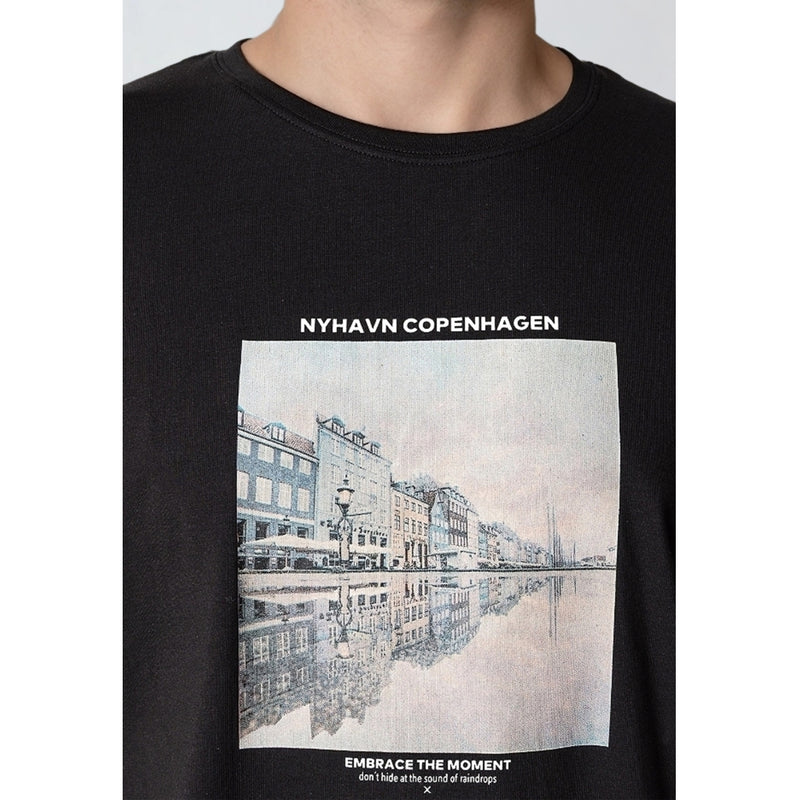 Clean Cut Copenhagen RAINY COPENHAGEN ORGANIC T-SHIRT T-shirts S/S Black