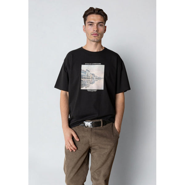 Clean Cut Copenhagen RAINY COPENHAGEN ORGANIC T-SHIRT T-shirts S/S Black