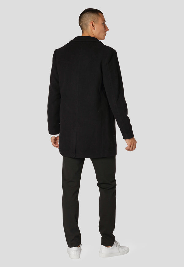 Clean Cut Copenhagen RALF WOOL BLEND COAT Jackets Black