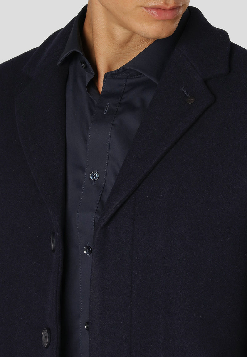 Clean Cut Copenhagen RALF WOOL BLEND COAT Jackets Navy